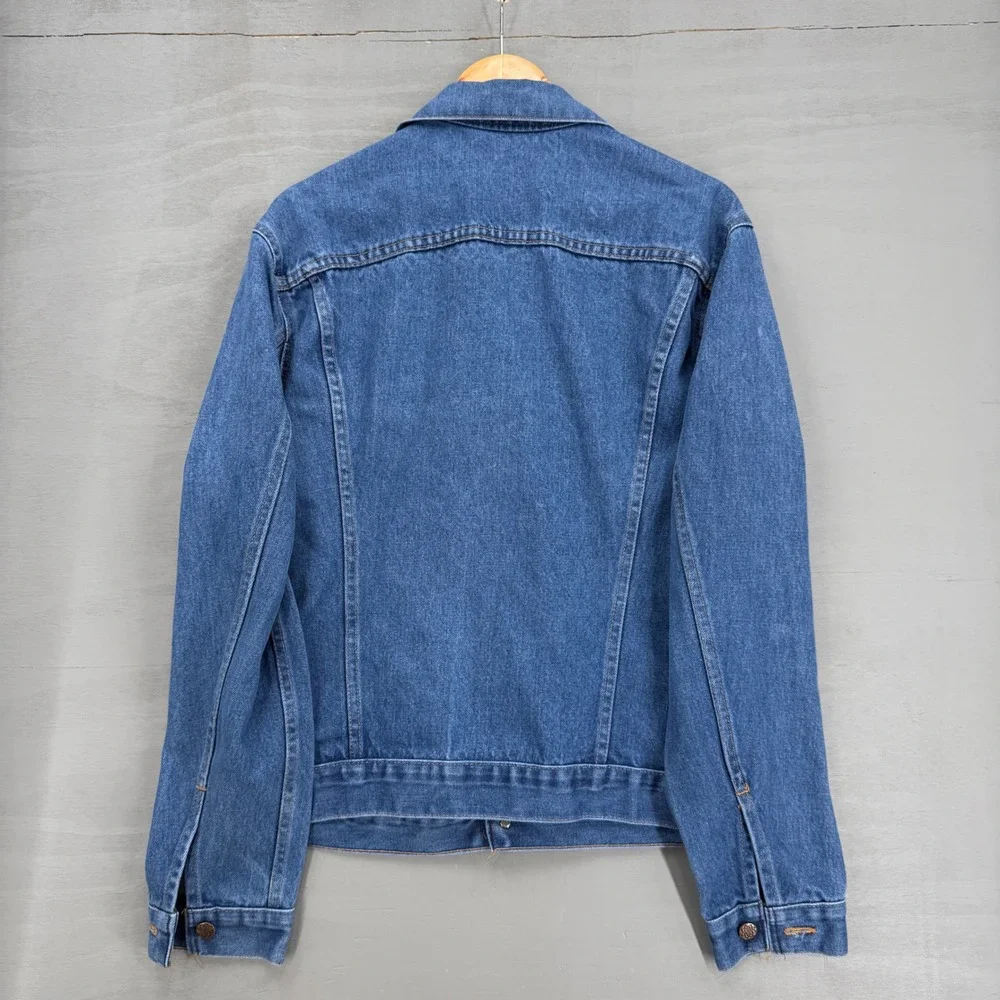 Vintage Big Mac Denim Trucker Jacket Blue Medium Wash Workwear Large